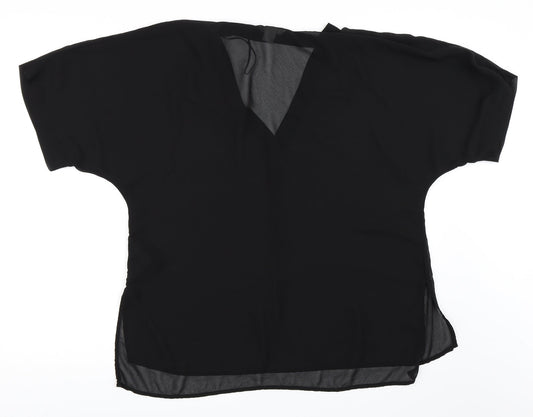 H&M Womens Black Basic Blouse Size 34