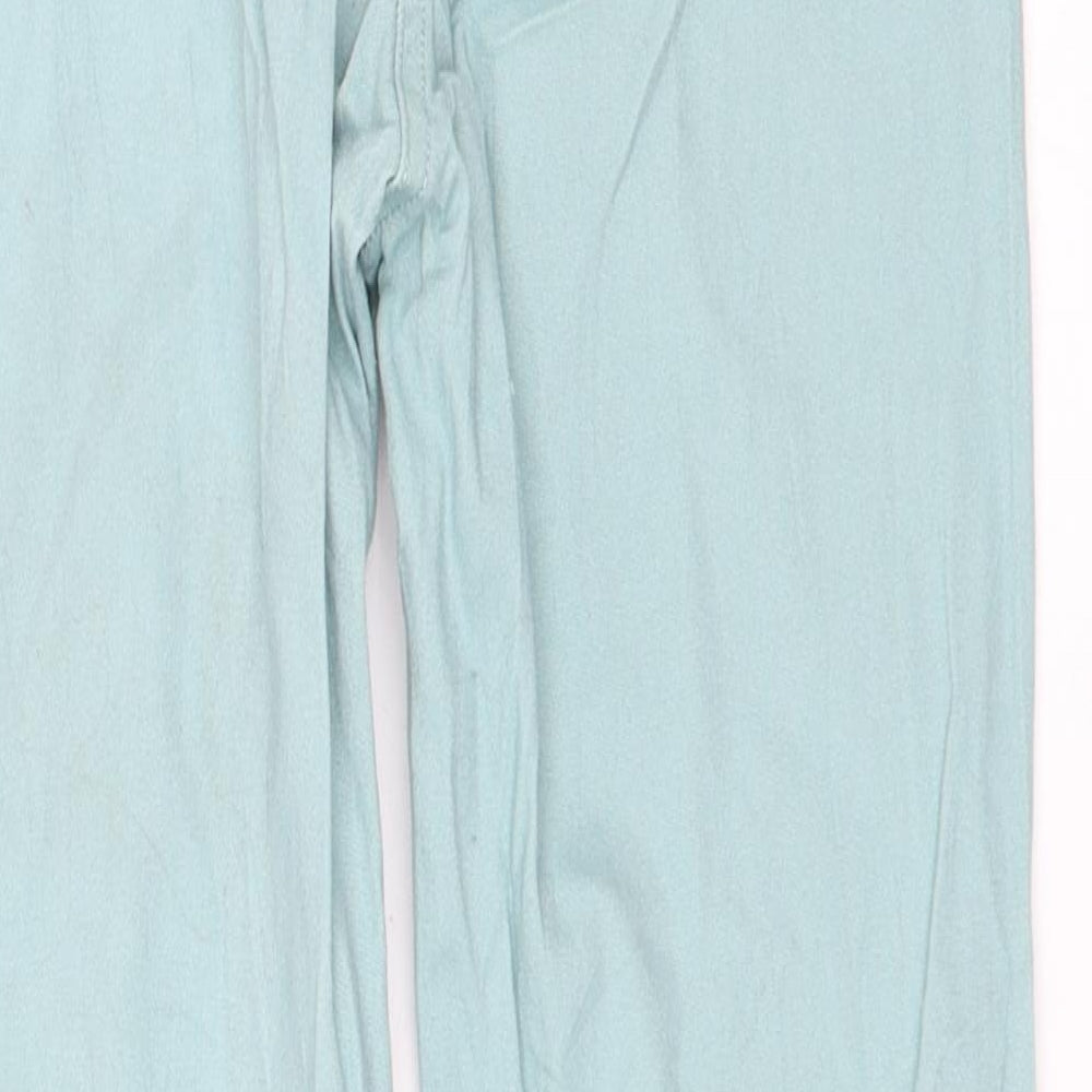 Womens UK Size 34 H&M Regular Fit Skinny Green Jeans