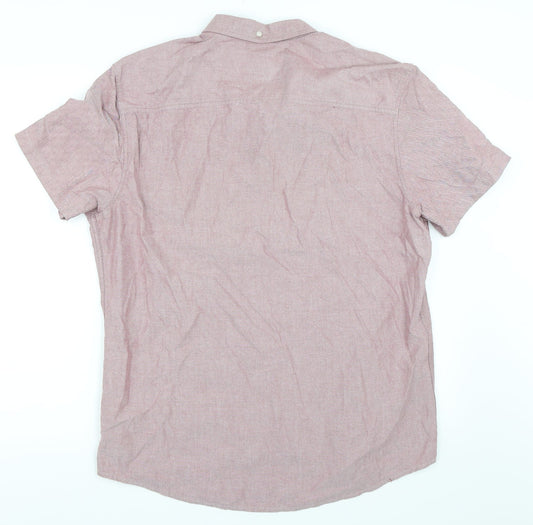 Very Mens Red Button-Up Size L