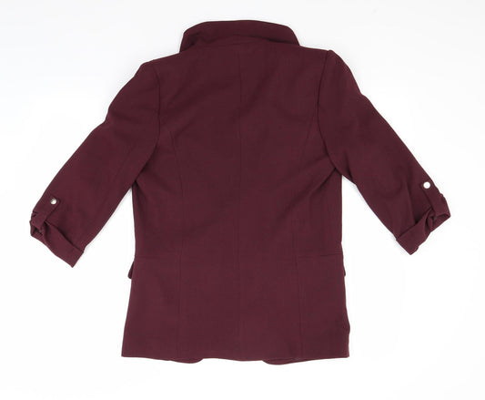 Primark Womens Red Gilet Coat Size 8