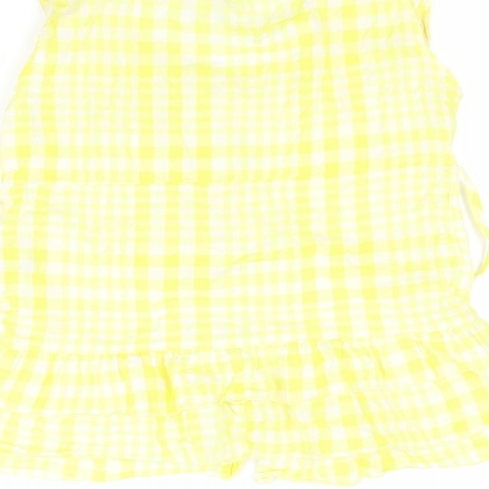 Womens UK Size S VERO MODA Yellow Basic Button-Up