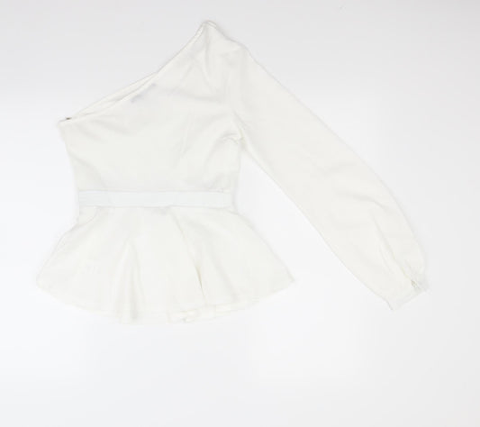 Womens UK Size 6 Look of the day White Tunic Blouse