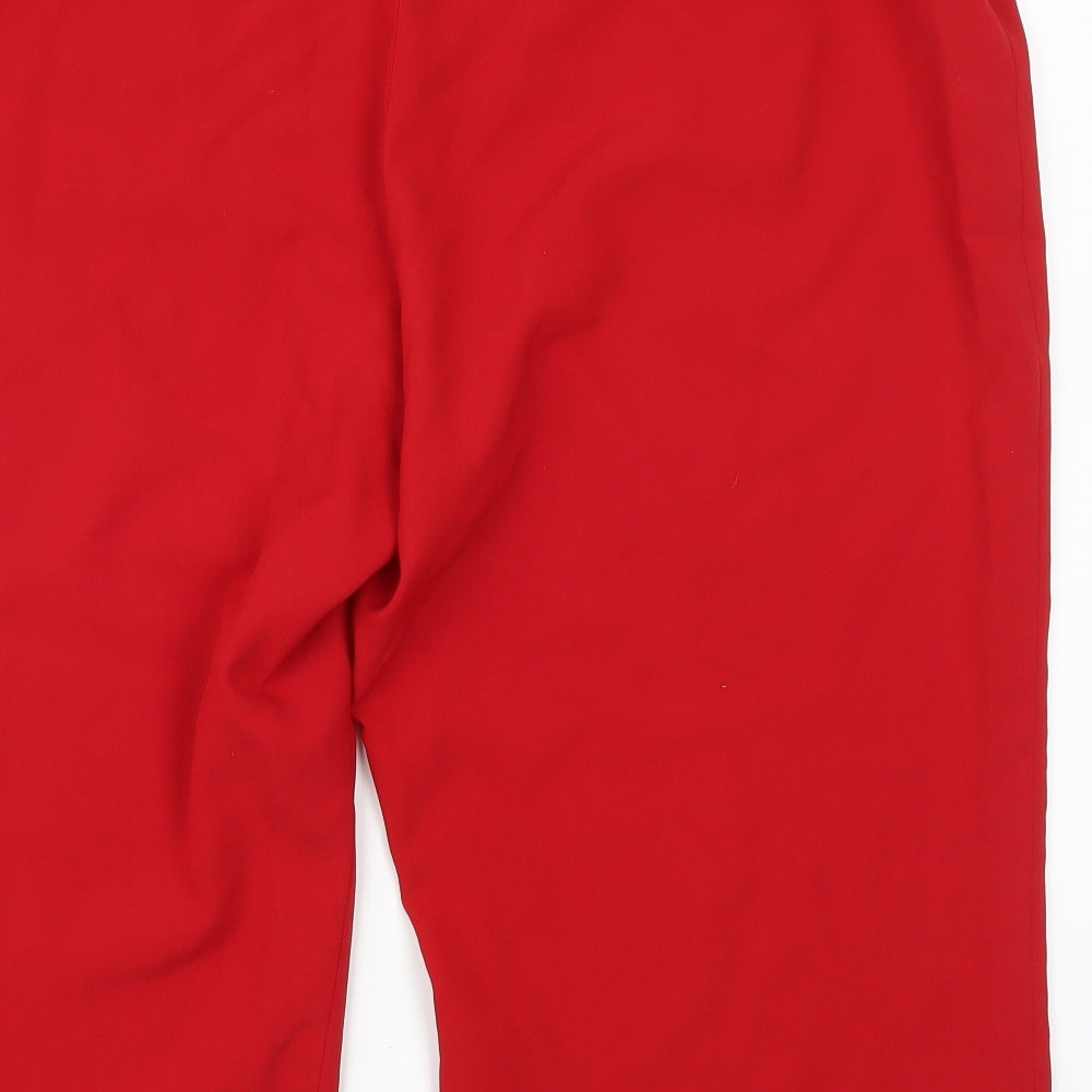 Classics Womens Red Cropped Trousers Size 44 in L20 in