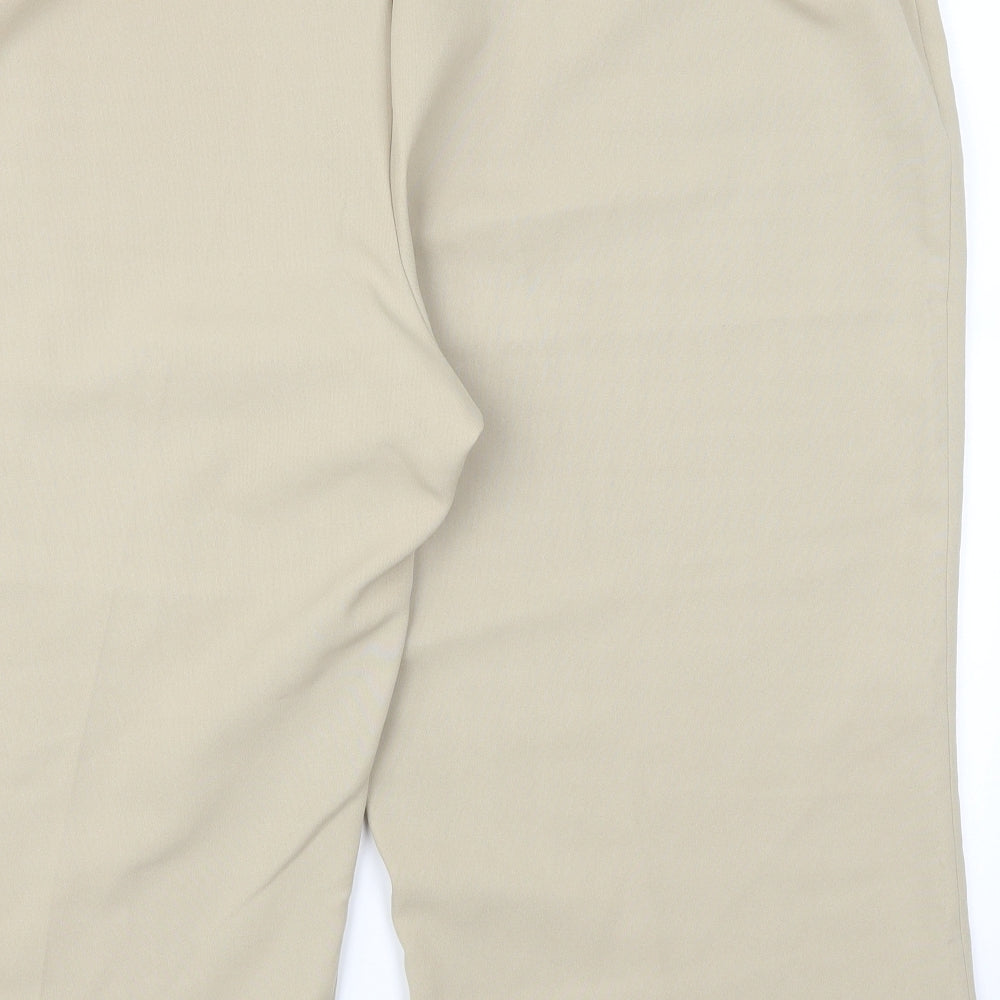 Womens UK Size 26 Classics Regular Fit Cropped Beige Trousers