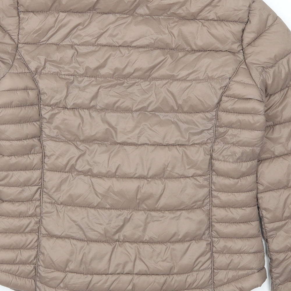 Womens UK Size 6 Atmosphere Brown Quilted Coat