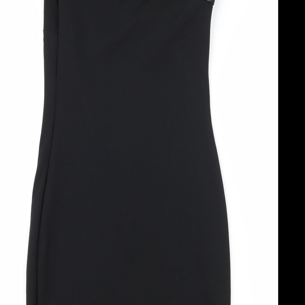 New Look Womens Black Rayon Bodycon Size 6