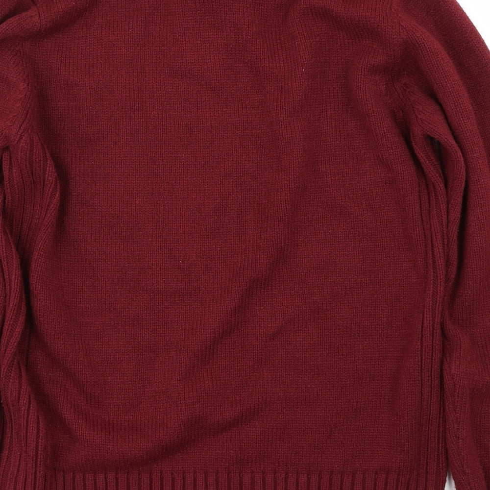 Kensington Mens Red Pullover Jumper Size M