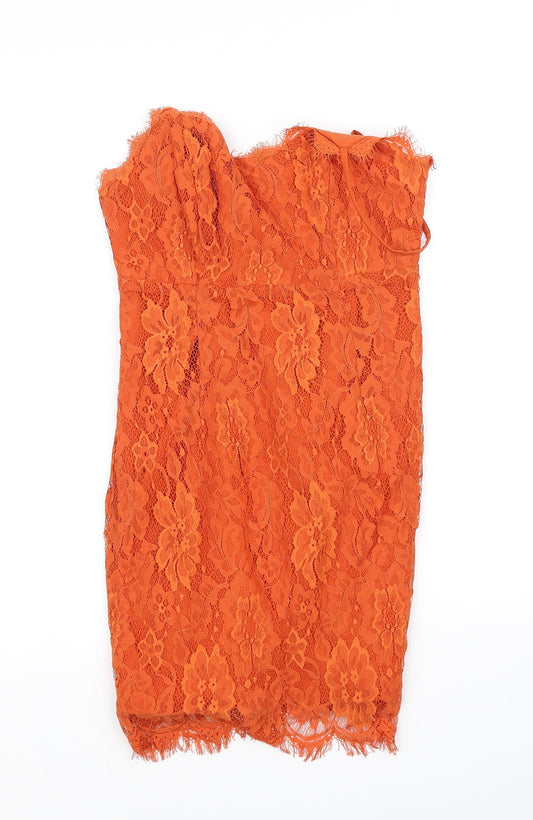 vera lucy Womens Orange Fit & Flare Size S