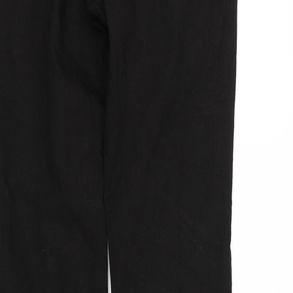 Womens UK Size 14 pre worn Regular Fit Straight Black Jeans