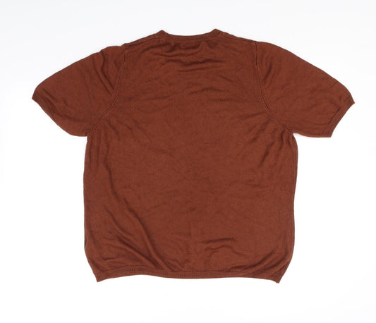 classic Womens Brown Basic T-Shirt Size 20