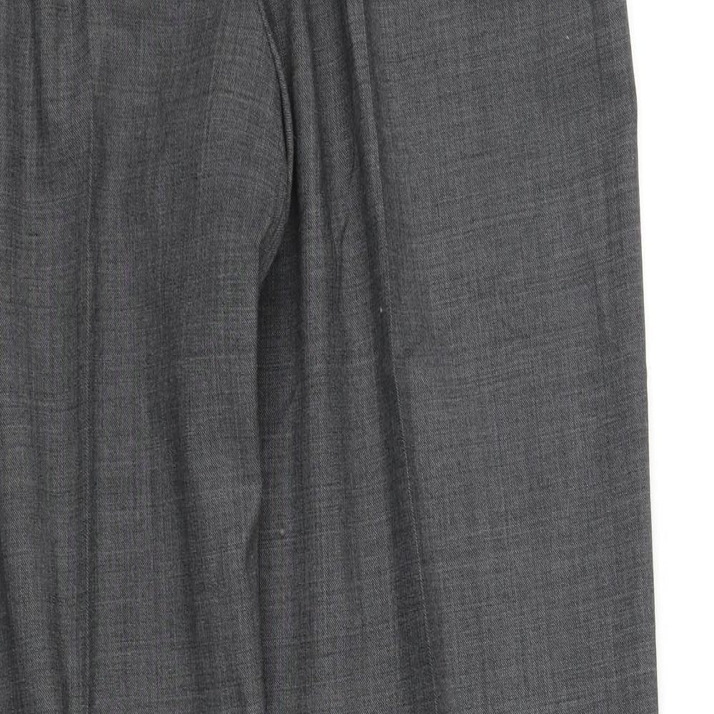 m&s Womens Grey Trousers Size L L34 in