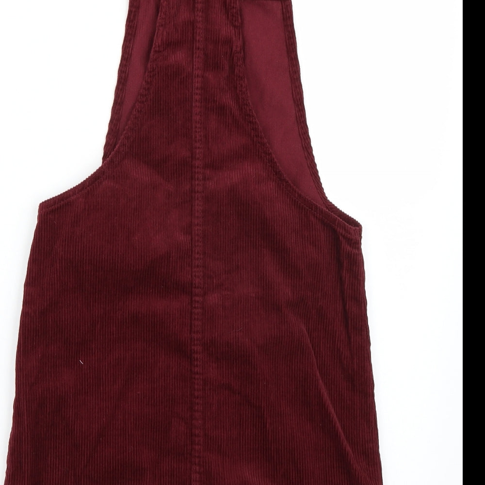 Denim & Co. Womens Purple Dungaree One-Piece Size 8