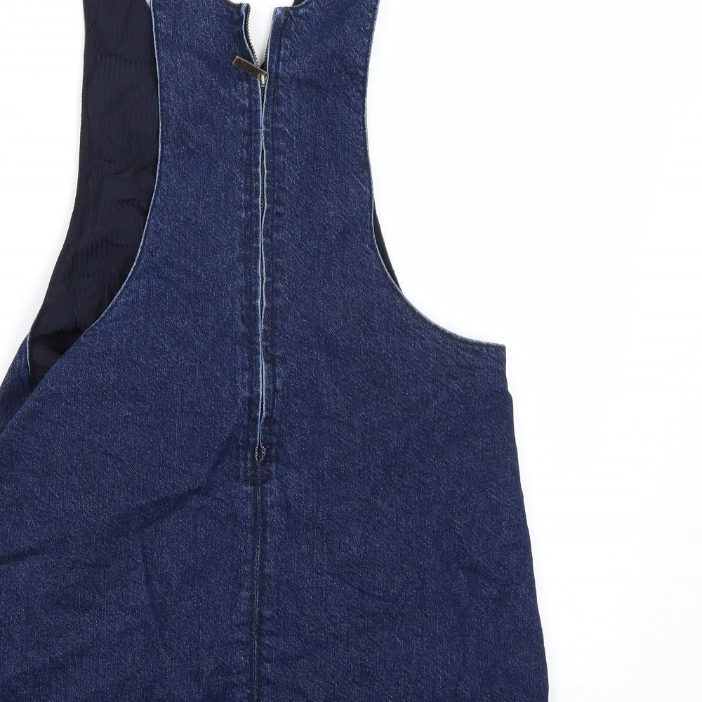 Pull & Bear Womens Blue   Dungaree One-Piece Size S