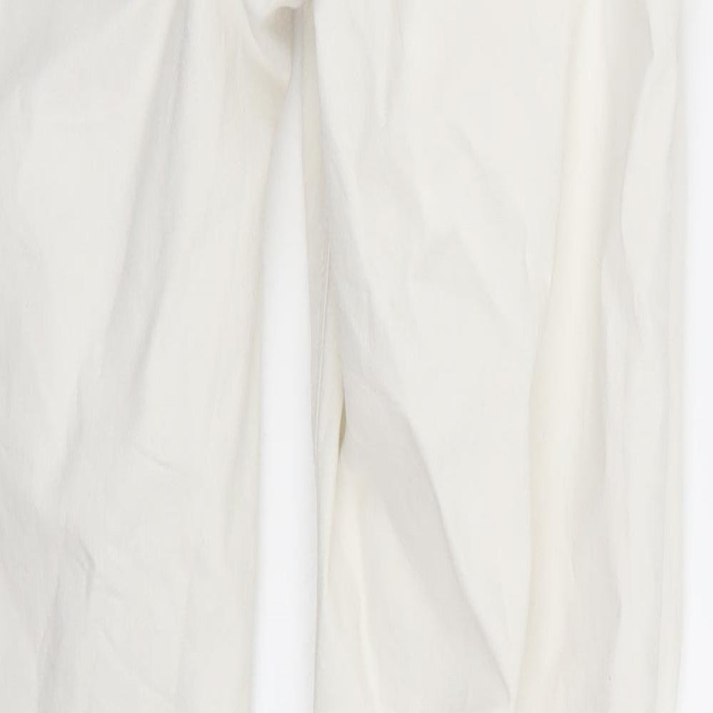 Womens UK Size 29 in Preworn Regular Fit Skinny White Jeans