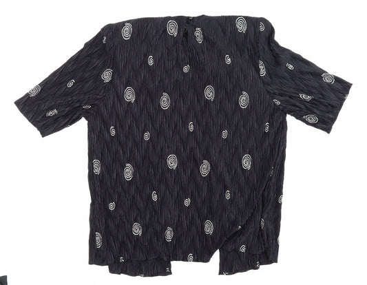 Womens UK Size 14 NEXT Black Basic Blouse