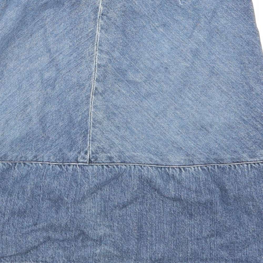 H&M Girls Blue Denim Mini Skirt Size 5 Years