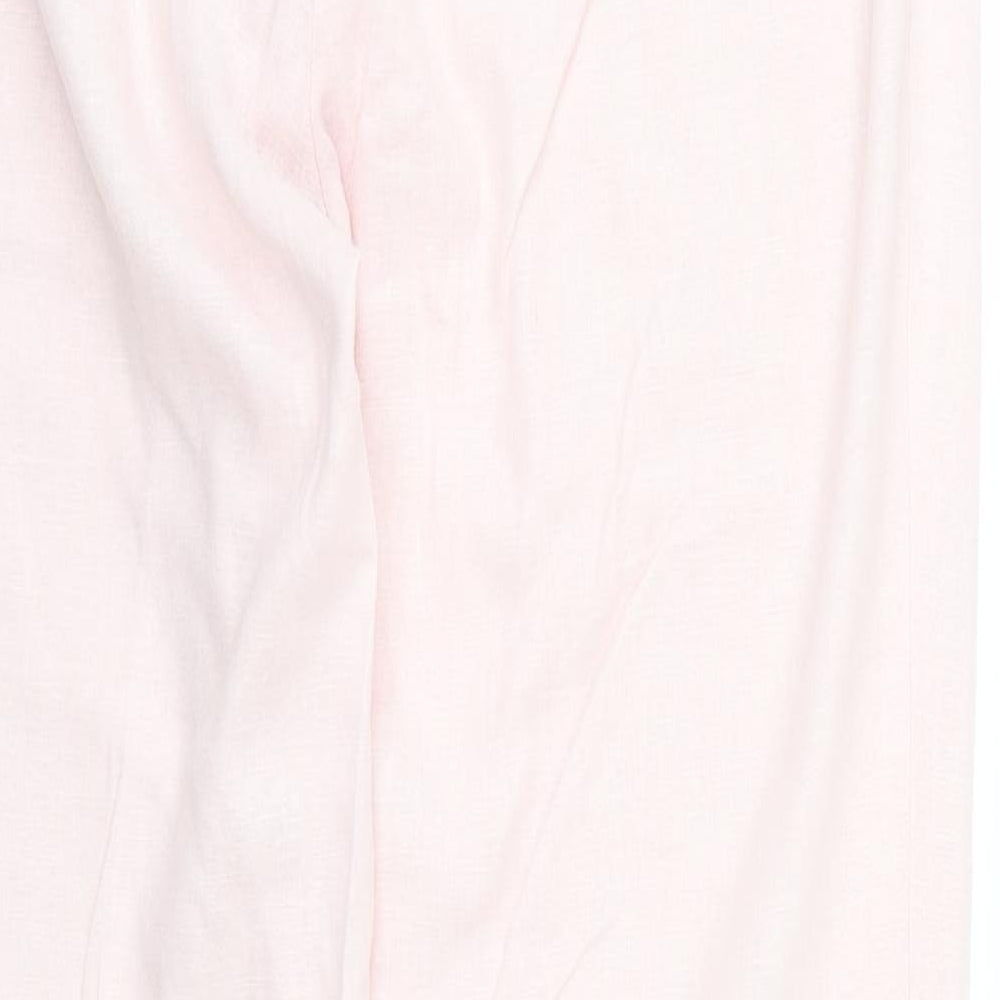 Womens UK Size 36 Marks and Spencer Regular Fit Pink Trousers