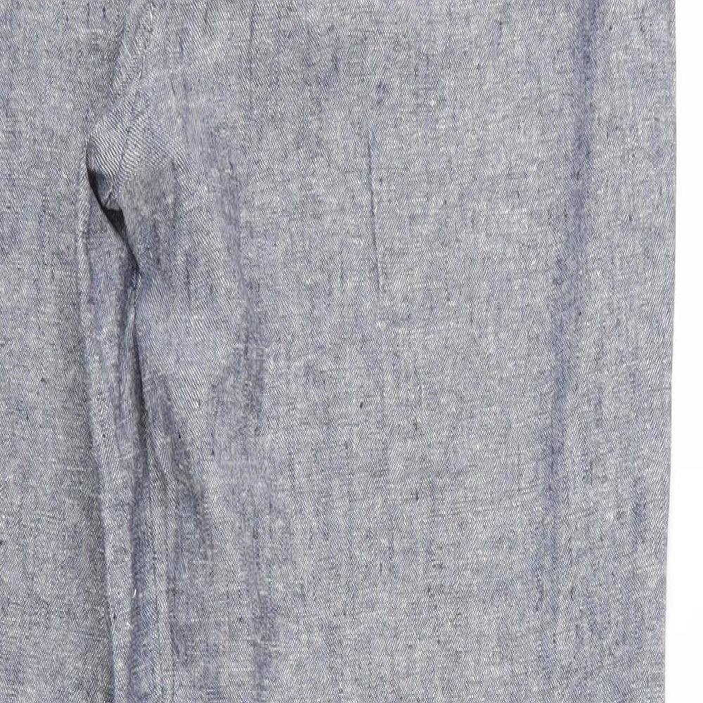 Womens UK Size 14 Damart Regular Fit Blue Trousers