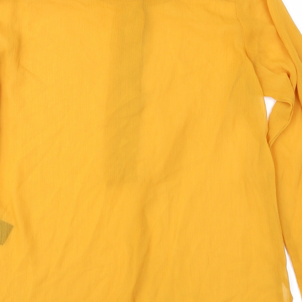 Womens UK Size 10 H&M Orange Basic Blouse