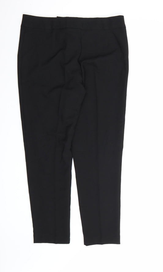George Womens Black Rayon Dress Pants Trousers Size 12 L28 in