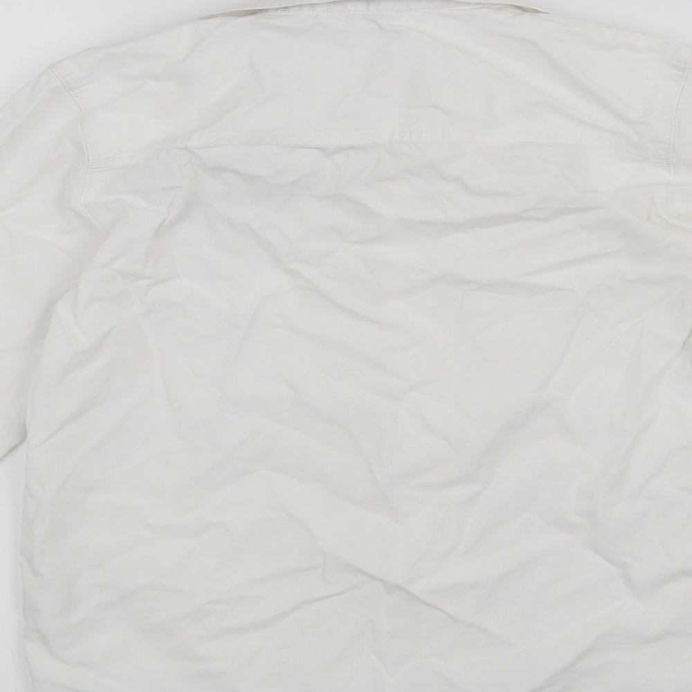 3pommes Boys White Basic Button-Up Size 10 Years
