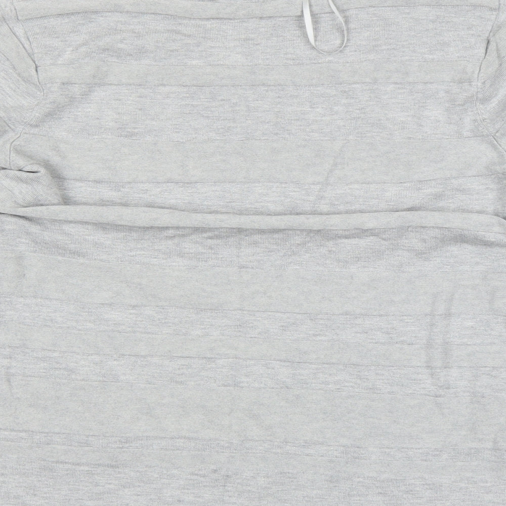BHS Womens Grey Basic T-Shirt Size 16