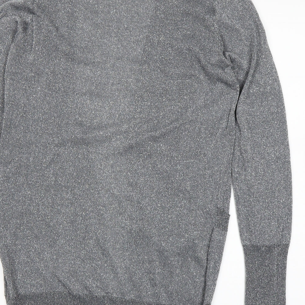 Internacionale Womens Grey Cardigan Jumper Size 12