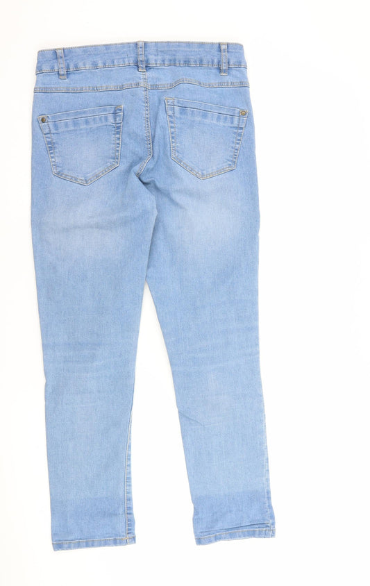 George Womens Blue Denim Skinny Jeans Size 10 L25 in