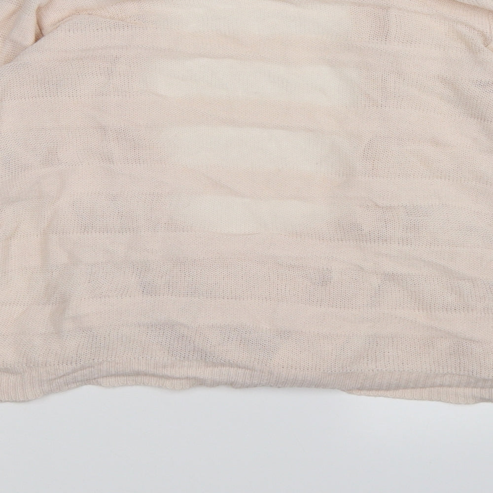 aphorism Womens Pink Knit Cardigan Jumper Size 12