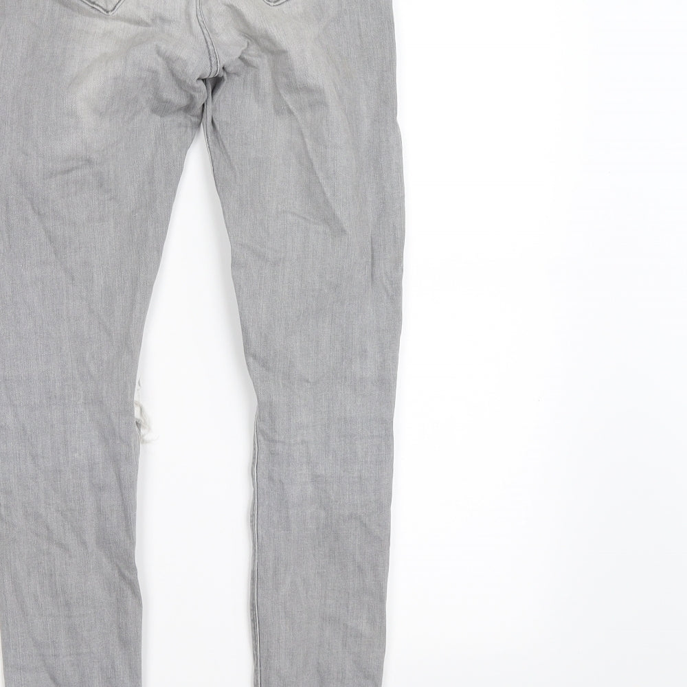 River Island Womens Grey Denim Skinny Jeans Size 8 L26 in
