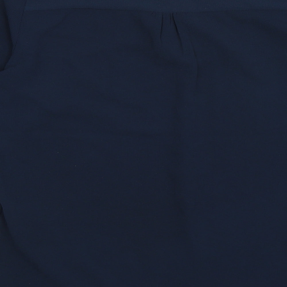 Womens UK Size S VERO MODA Blue Basic Blouse