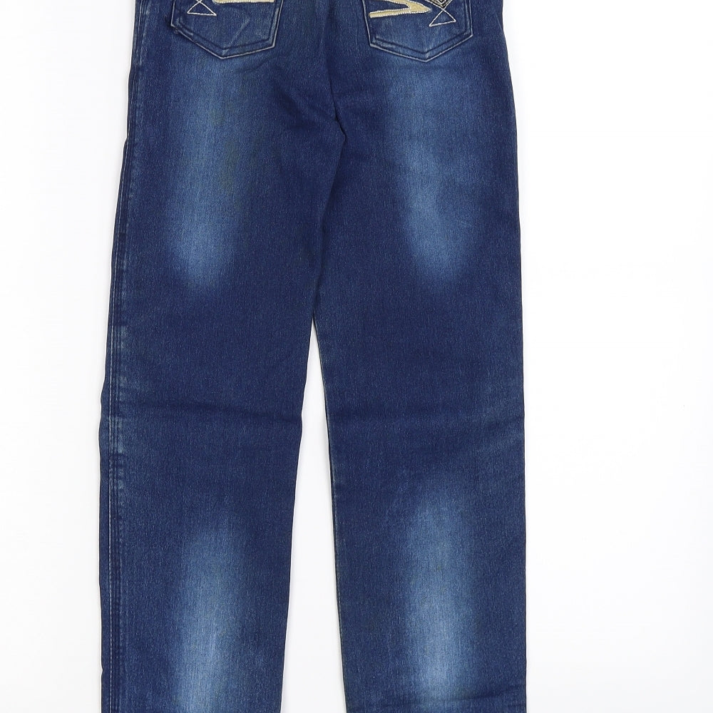 Fashion Girls Blue Denim Skinny Jeans Size 9 Years - ditsstressed