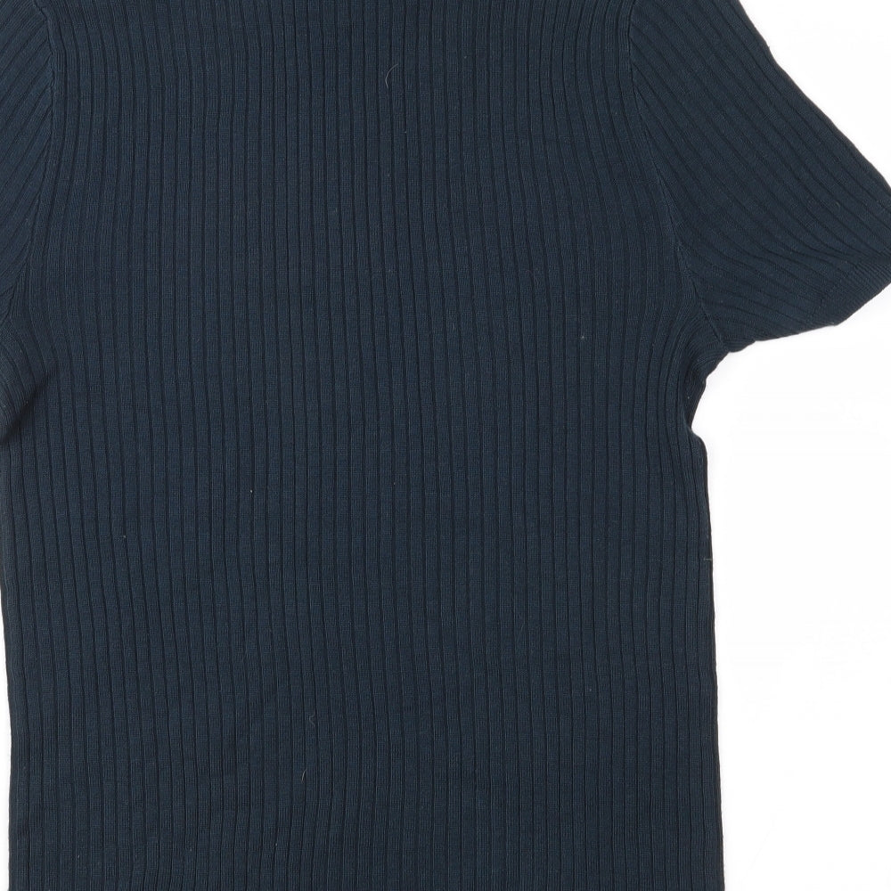 Topman Mens Blue Knit Pullover Jumper Size M