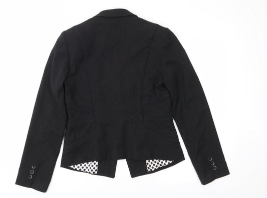 Marks and Spencer Womens Black Polka Dot  Jacket Suit Jacket Size 10
