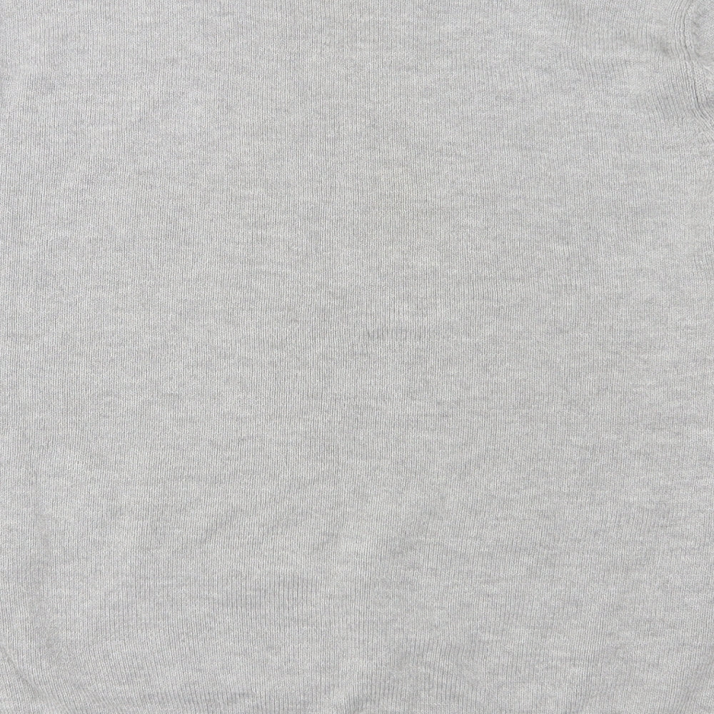 Easy Mens Grey Knit Pullover Jumper Size L