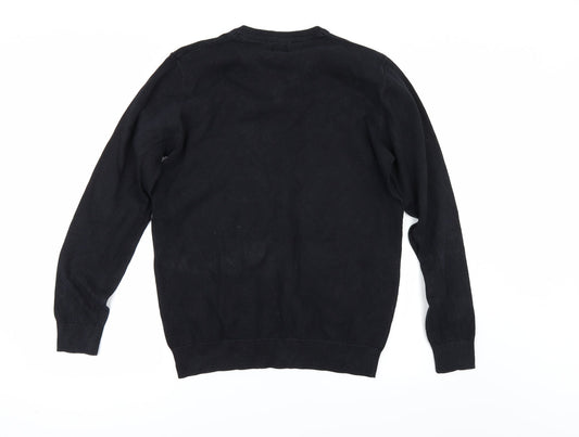 Matalan Mens Black Pullover Jumper Size M