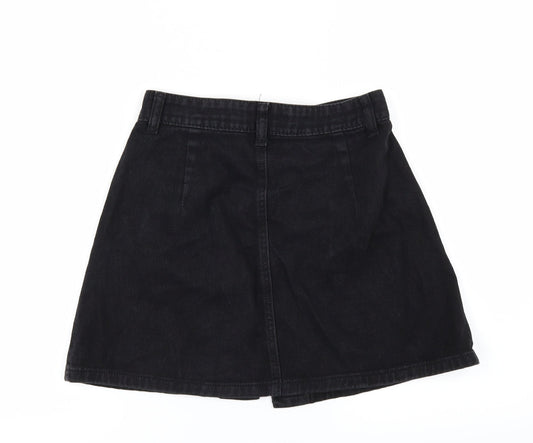 denim club Womens Black  Denim Mini Skirt Size 8