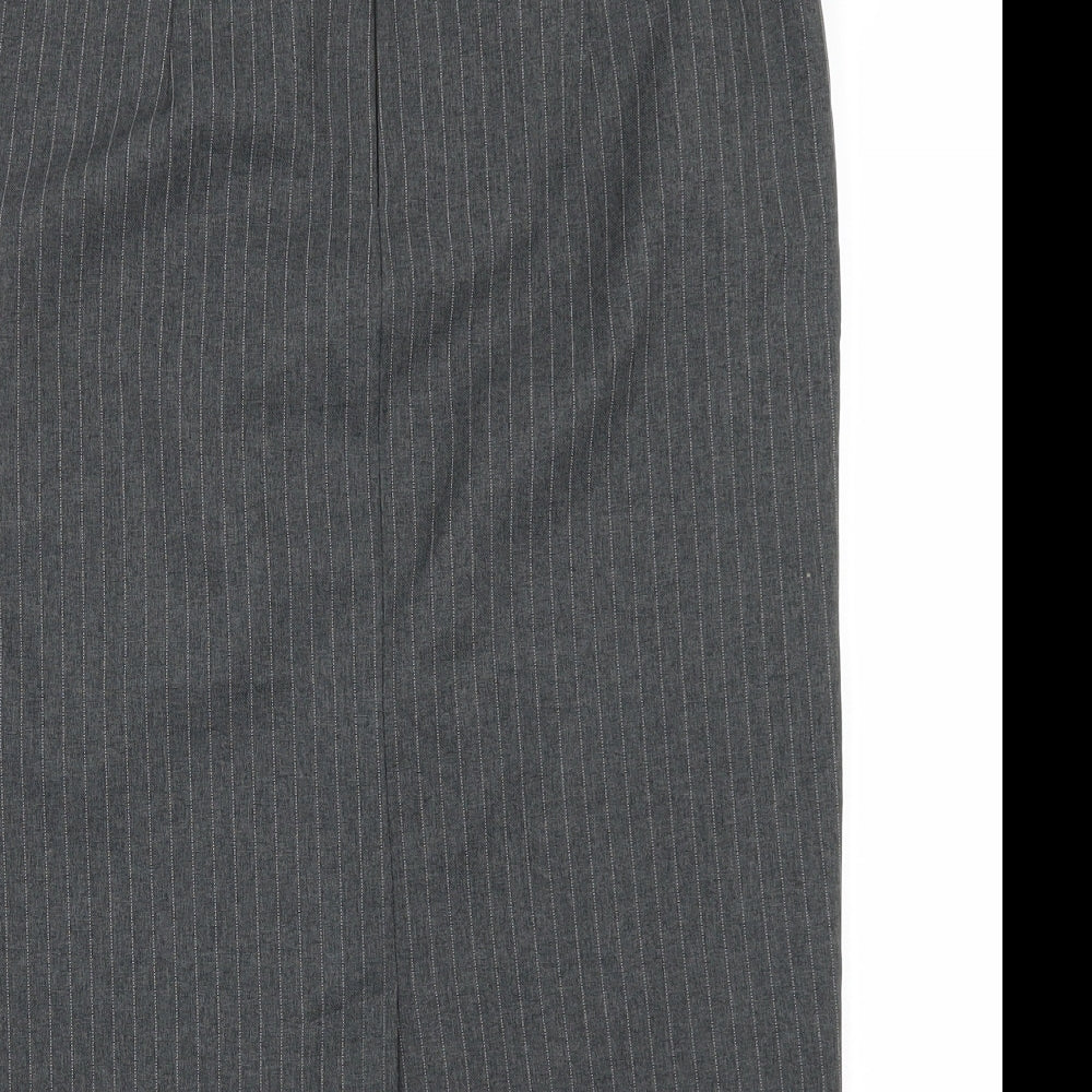 BHS Womens Grey   A-Line Skirt Size 10