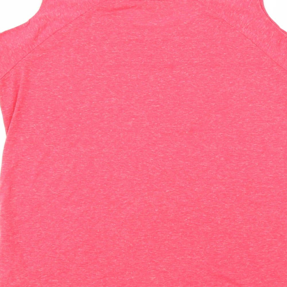 F&F Womens Pink Basic T-Shirt Size 12 - COLD SHOULDER