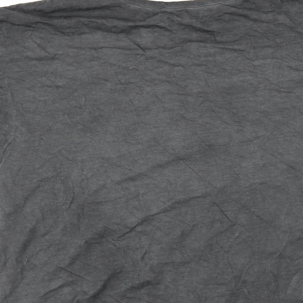 Womens UK Size Preworn Grey Basic T-Shirt