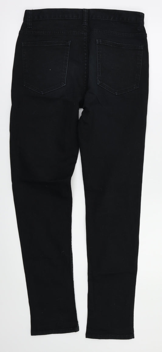 denim&co Womens Black Skinny Jeans Size 30 L32 in