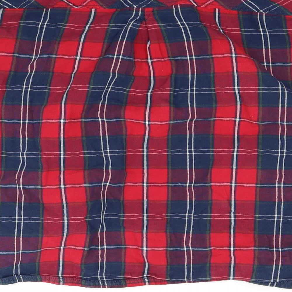 Womens UK Size L Berkertex Red Basic Button-Up