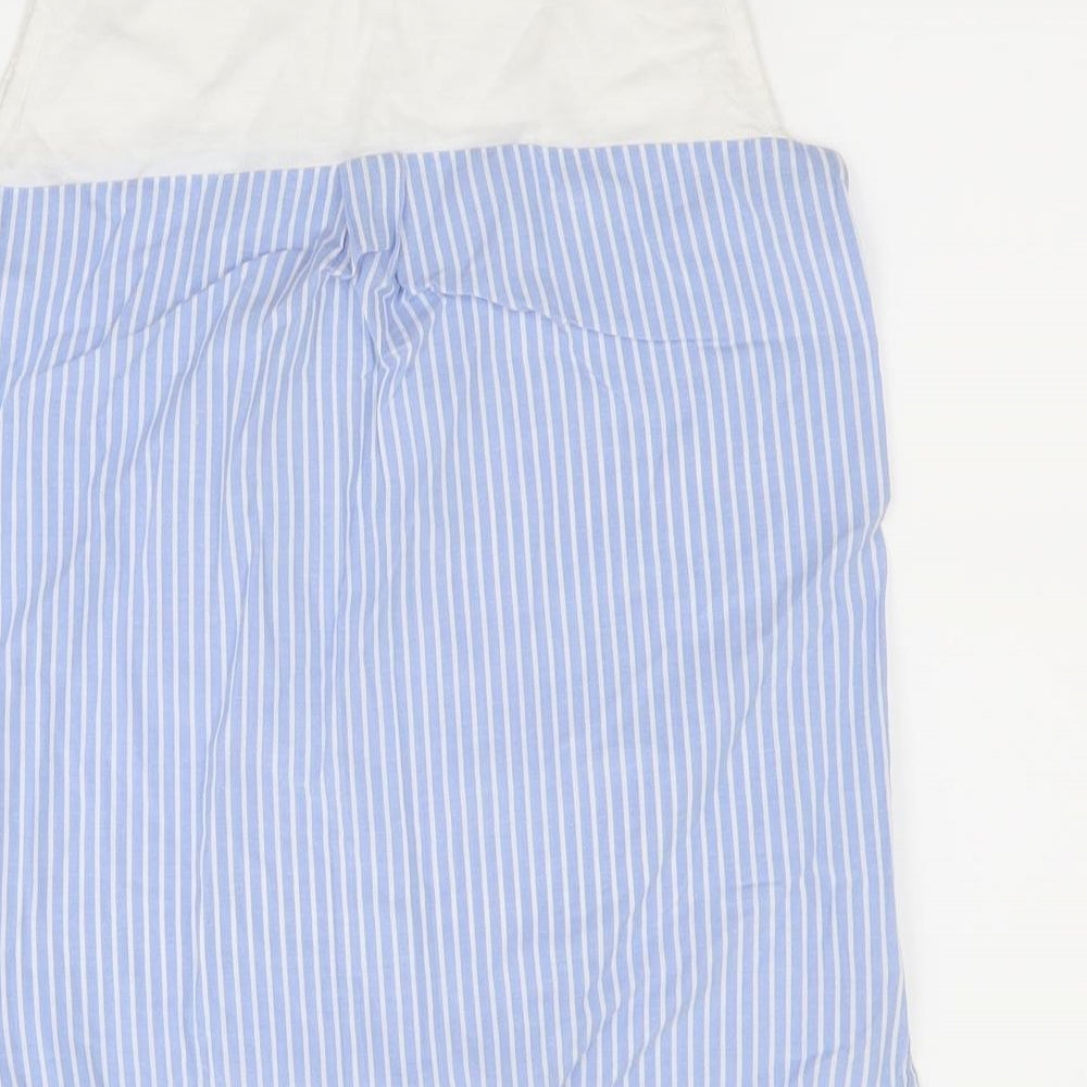 Dunnes Womens Beige Striped Basic T-Shirt Size 8