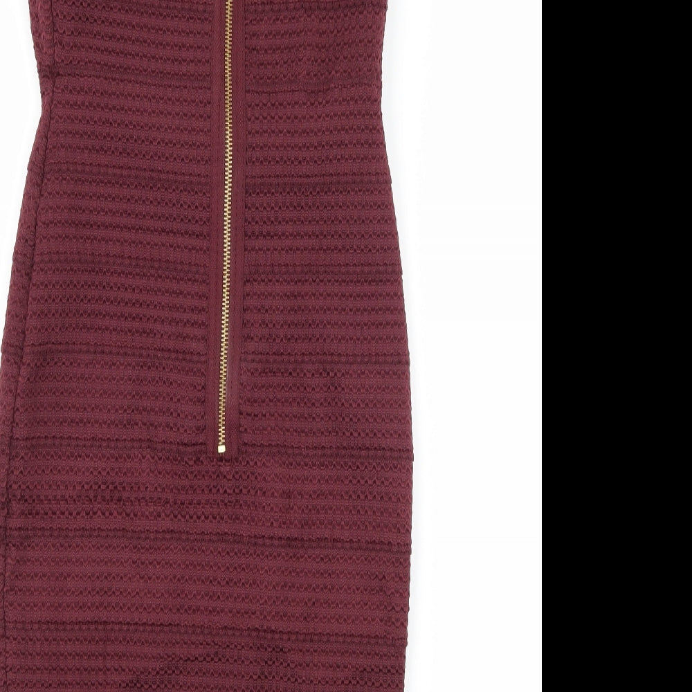 New Look Womens Red Bodycon Size 8