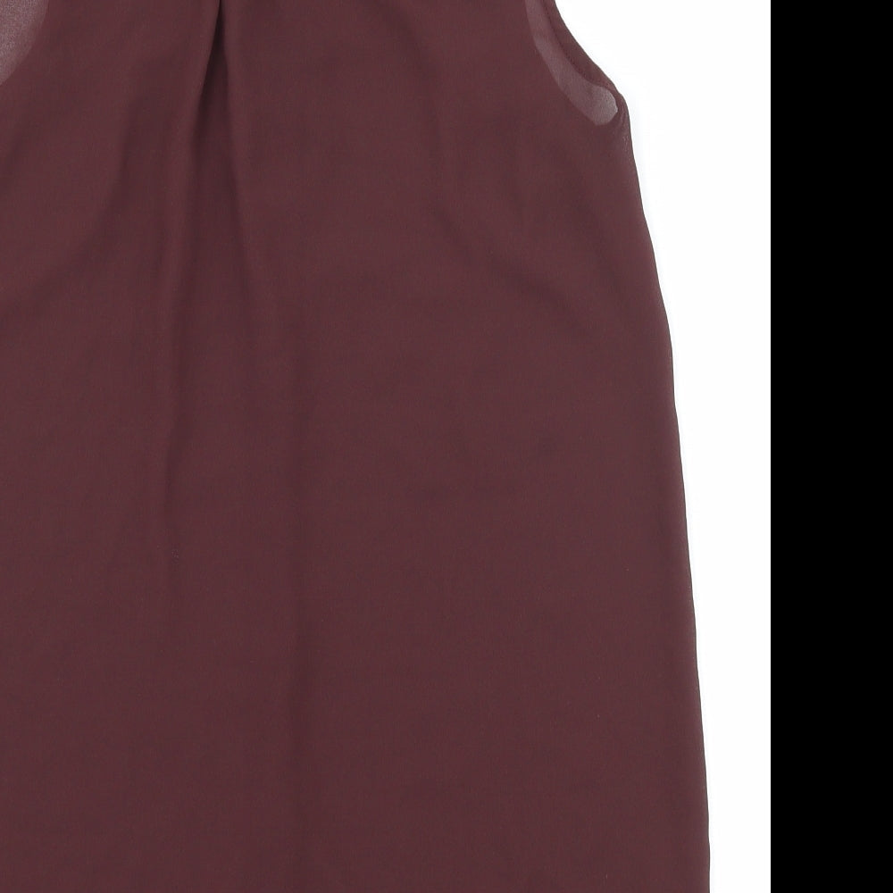 Womens UK Size 4 H&M Brown Basic Blouse