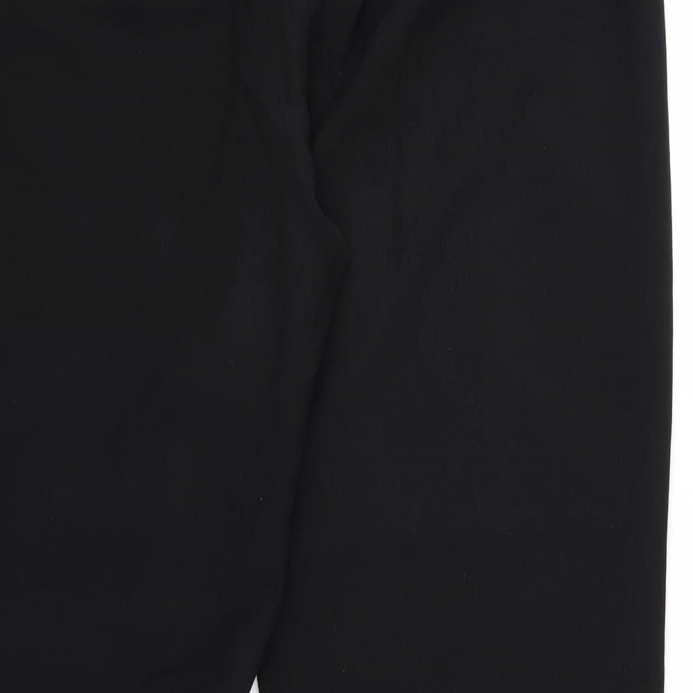 Debenhams Womens Black Rayon Trousers Size 14 L30 in