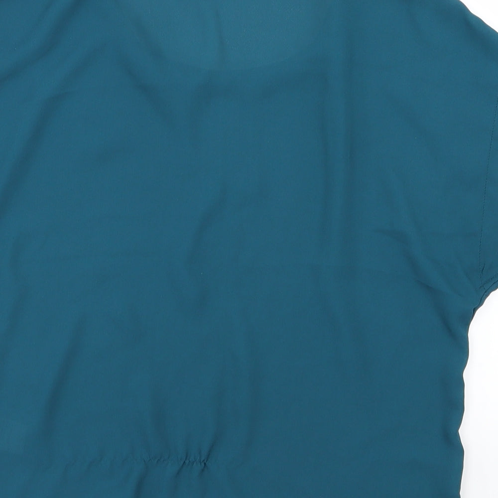 Womens UK Size 12 New Look Blue Basic Blouse