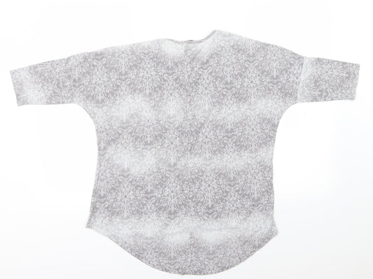 Womens UK Size 12 Select Grey Basic T-Shirt