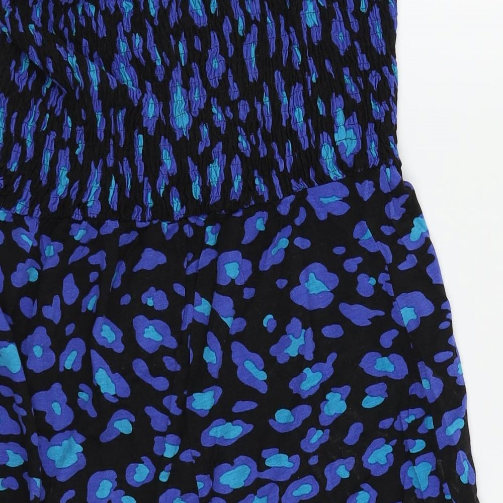 George Womens Blue Polka Dot Fit & Flare Size 12