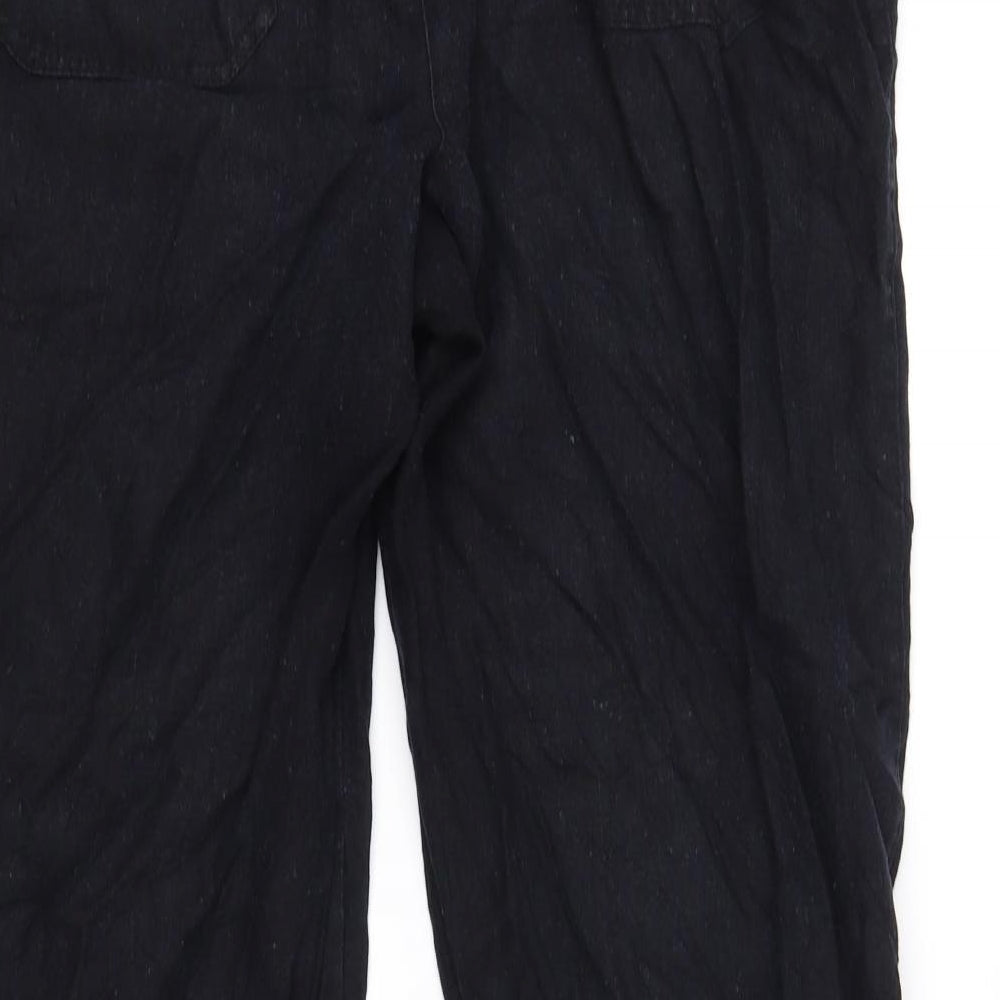 Womens UK Size 16 Papaya Regular Fit Sweatpants Black Trousers